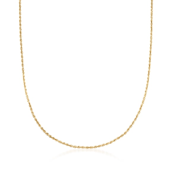 Ross-Simons 2.6mm 14kt Yellow Gold Rope-Chain Necklace, Women's, Adult