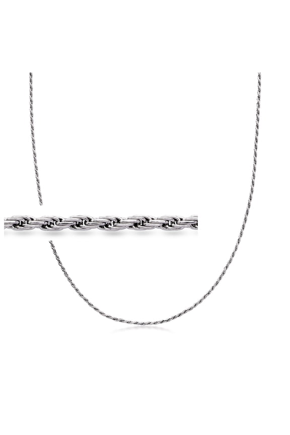 2mm Sterling Silver Rope-Chain Necklace, Women's, Adult