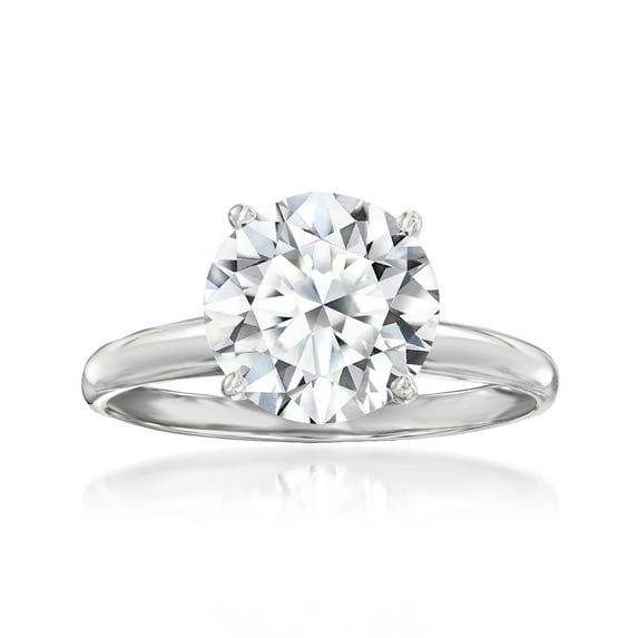 Ross-Simons 3.00 Carat Lab-Grown Diamond Solitaire Ring in 14kt White Gold, Women's, Adult