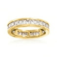 thumbnail image 1 of Ross-Simons 3.00 ct. t.w. CZ Eternity Band in 18kt Yellow Gold Over Sterling Silver, Women's, Adult, 1 of 6