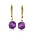 thumbnail image 1 of Ross-Simons 3.20 ct. t.w. Amethyst Drop Earrings in 14kt Yellow Gold, Women's, Adult, 1 of 5