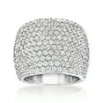 thumbnail image 1 of Ross-Simons 3.60 ct. t.w. Pave CZ Wide Ring in Sterling Silver, Women's, Adult, 1 of 5