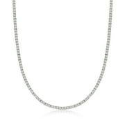 ROSS-SIMONS 3.70 ct. t.w. Diamond Tennis Necklace in Sterling Silver, Women's, Adult