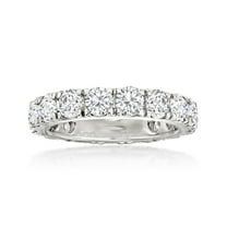 Ross-Simons 4.00 ct. t.w. Diamond Eternity Band in 14kt White Gold, Women's, Adult