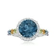 thumbnail image 1 of Ross-Simons 4.20 Carat London Blue Topaz and 1.00 ct. t.w. Multi-Gemstone Ring in Sterling Silver, Women's, Adult, 1 of 7