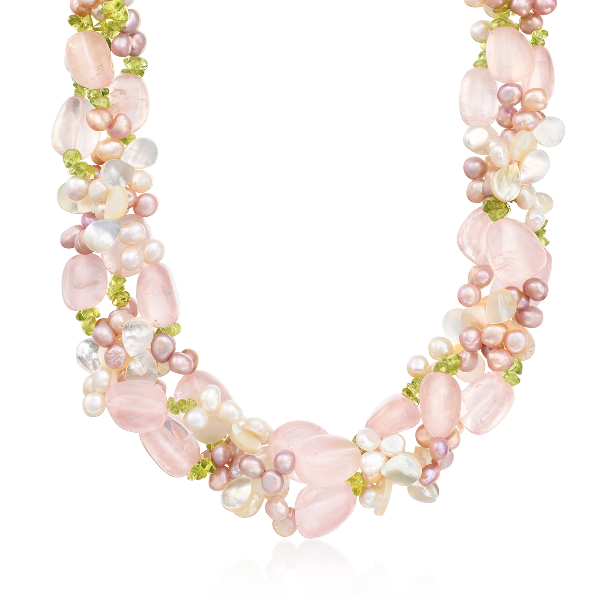 80-90's Vintage Italy Torsade Necklace Vintage Torsade Pearl