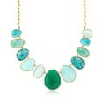 thumbnail image 1 of Ross-Simons 48.00 ct. t.w. Multi-Gemstone Bib Necklace in 18kt Gold Over Sterling, Women's, Adult, 1 of 5