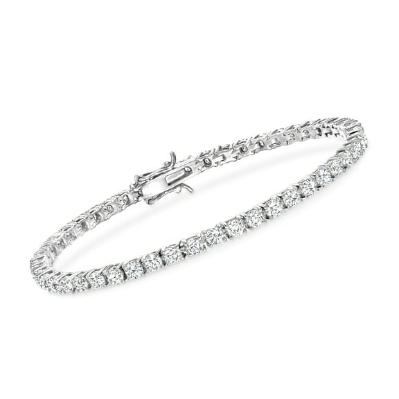 Ross-Simons 5.00 ct. t.w. CZ Tennis Bracelet in Sterling Silver, Women's, Adult