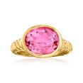 thumbnail image 1 of Ross-Simons 6.30 Carat Pink Topaz Ring in 18kt Gold Over Sterling, Women's, Adult, 1 of 5