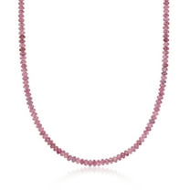Ross-Simons 60.00 ct. t.w. Pink Tourmaline Bead Necklace With 14kt Yellow Gold Magnetic Clasp, Women's, Adult