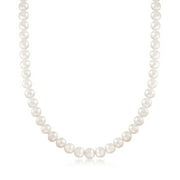 ROSS-SIMONS 8-9mm Cultured Pearl Necklace With 14kt Yellow Gold, Women's, Adult