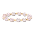 thumbnail image 1 of Ross-Simons 8-9mm Pink Cultured Pearl and 14kt Yellow Gold Bead Bracelet, Women's, Adult, 1 of 8