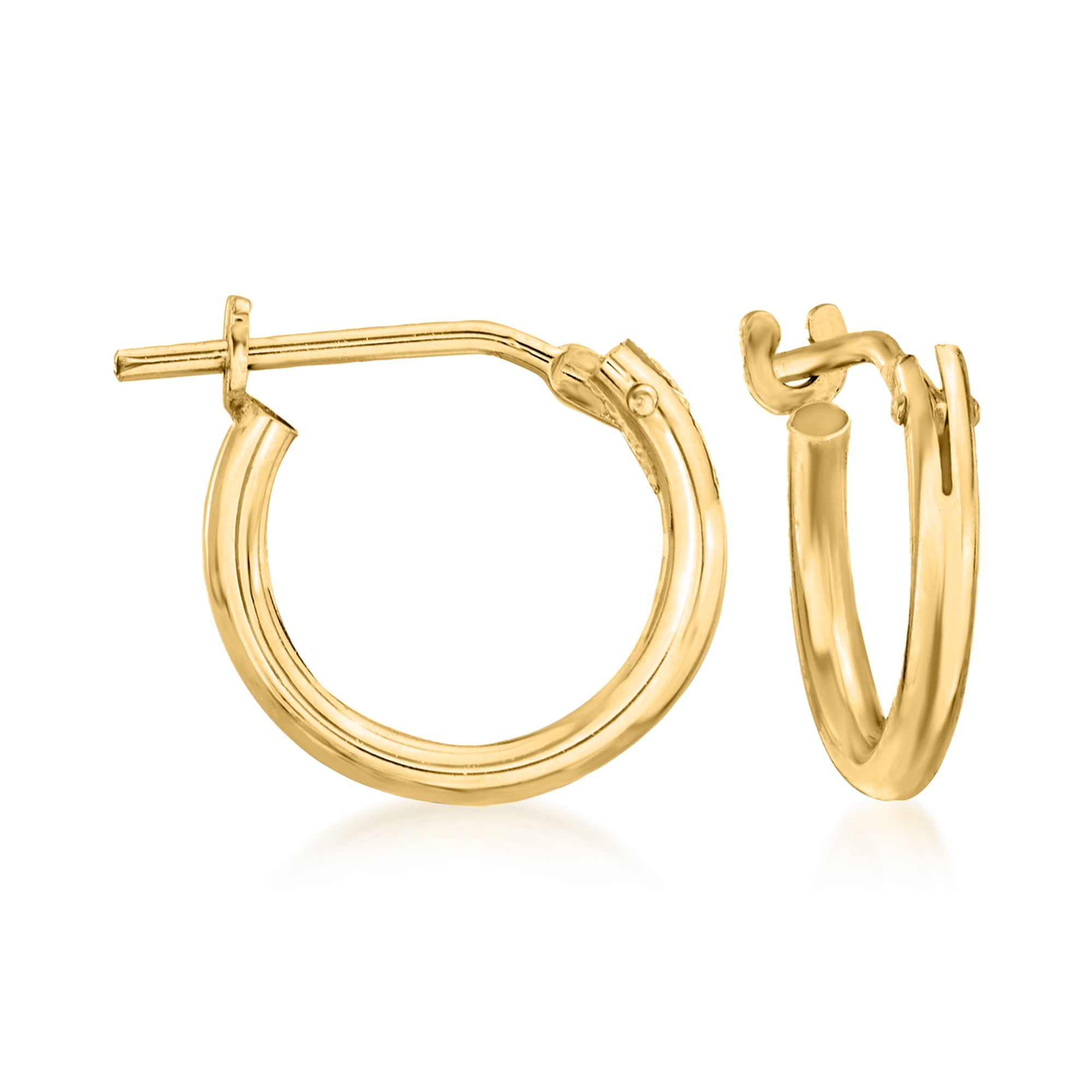 Ross Simons Child s 14kt Yellow Gold Hoop Earrings for Children
