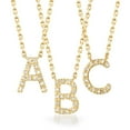 thumbnail image 1 of Ross-Simons Diamond-Accented Initial Necklace in 18kt Gold Over Sterling, Women's, Adult, 1 of 4