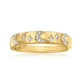 thumbnail image 1 of Ross-Simons Diamond-Accented Moon and Star Ring in 18kt Gold Over Sterling, Women's, Adult, 1 of 4