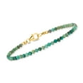 thumbnail image 1 of Ross-Simons Green Turquoise Bead Bracelet in 18kt Gold Over Sterling, Women's, Adult, 1 of 5