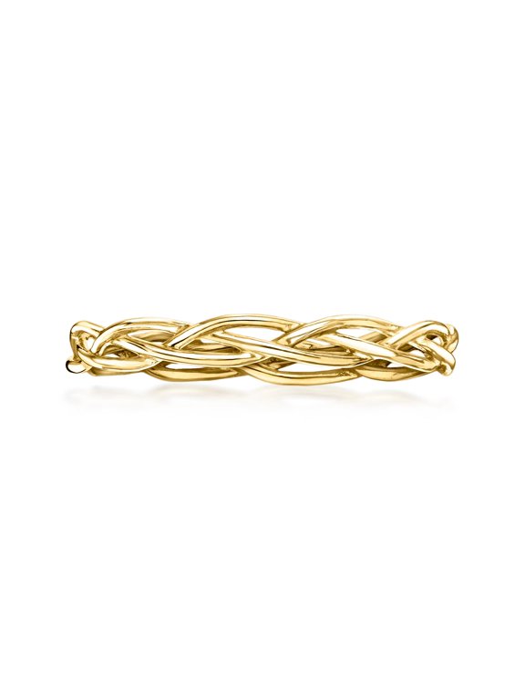 Italian 10kt Yellow Gold Braided Ring, Women's, Adult