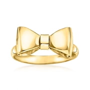 Ross-Simons Italian 14kt Yellow Gold Bow Ring, Womens, Adult