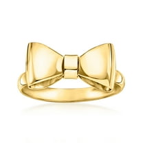 Ross-Simons Italian 14kt Yellow Gold Bow Ring, Women's, Adult