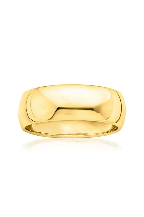 Italian 14kt Yellow Gold Dome Ring, Women's, Adult