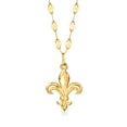 thumbnail image 1 of Ross-Simons Italian 14kt Yellow Gold Fleur-De-Lis Necklace, Women's, Adult, 1 of 6