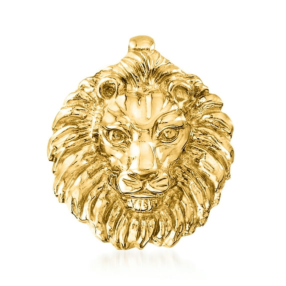 Ross-Simons Italian 14kt Yellow Gold Lion Slide Pendant, Women's, Adult