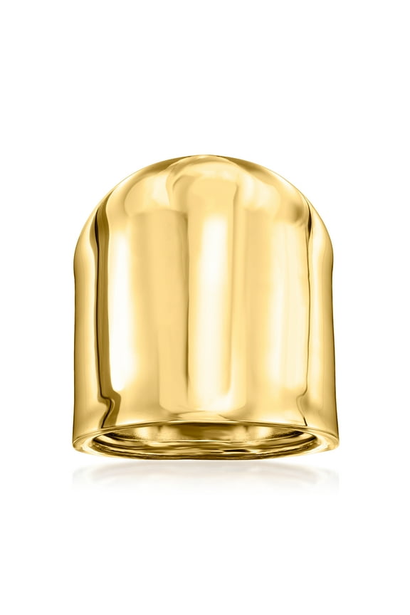 Italian 14kt Yellow Gold Wide Ring, Women's, Adult