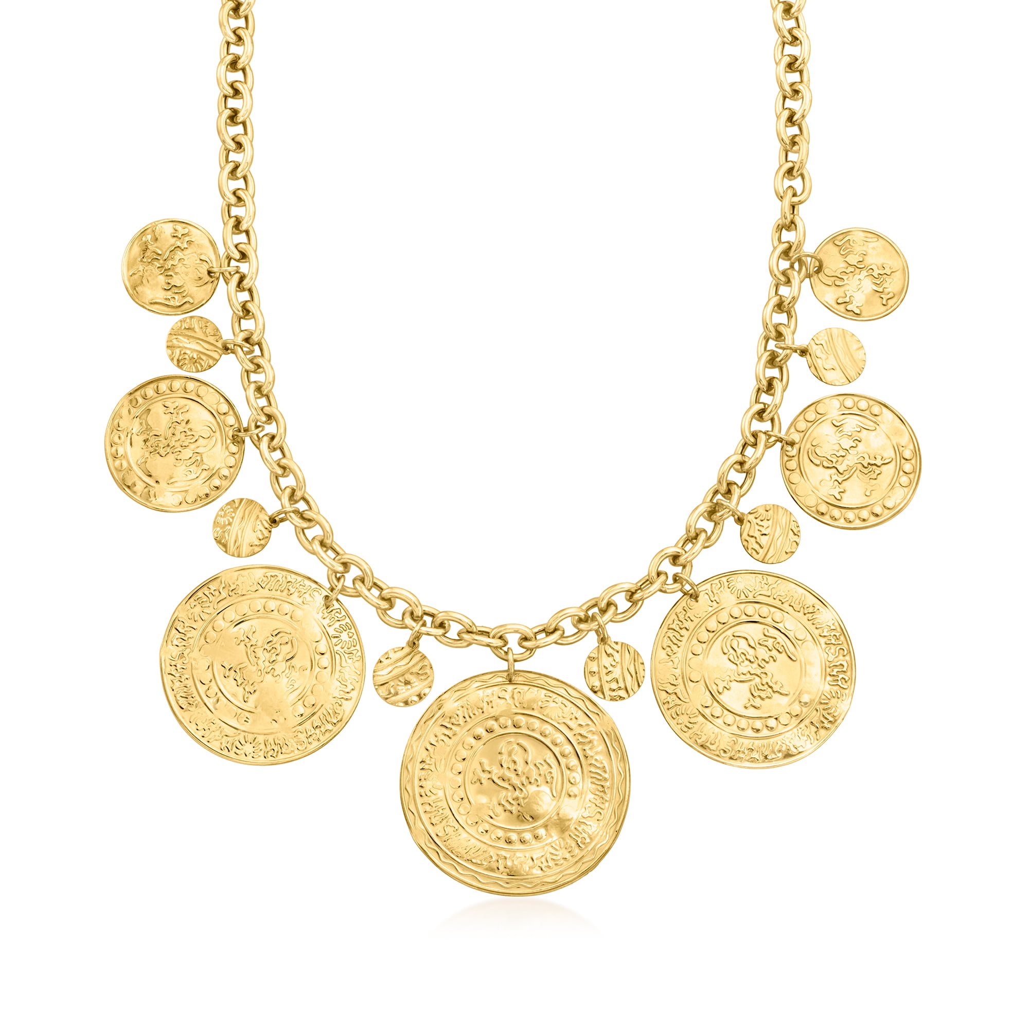 18K Gold Queen Coin Necklace, Silver Queen PendanNecklace, Coin Pendant  Necklace | eBay