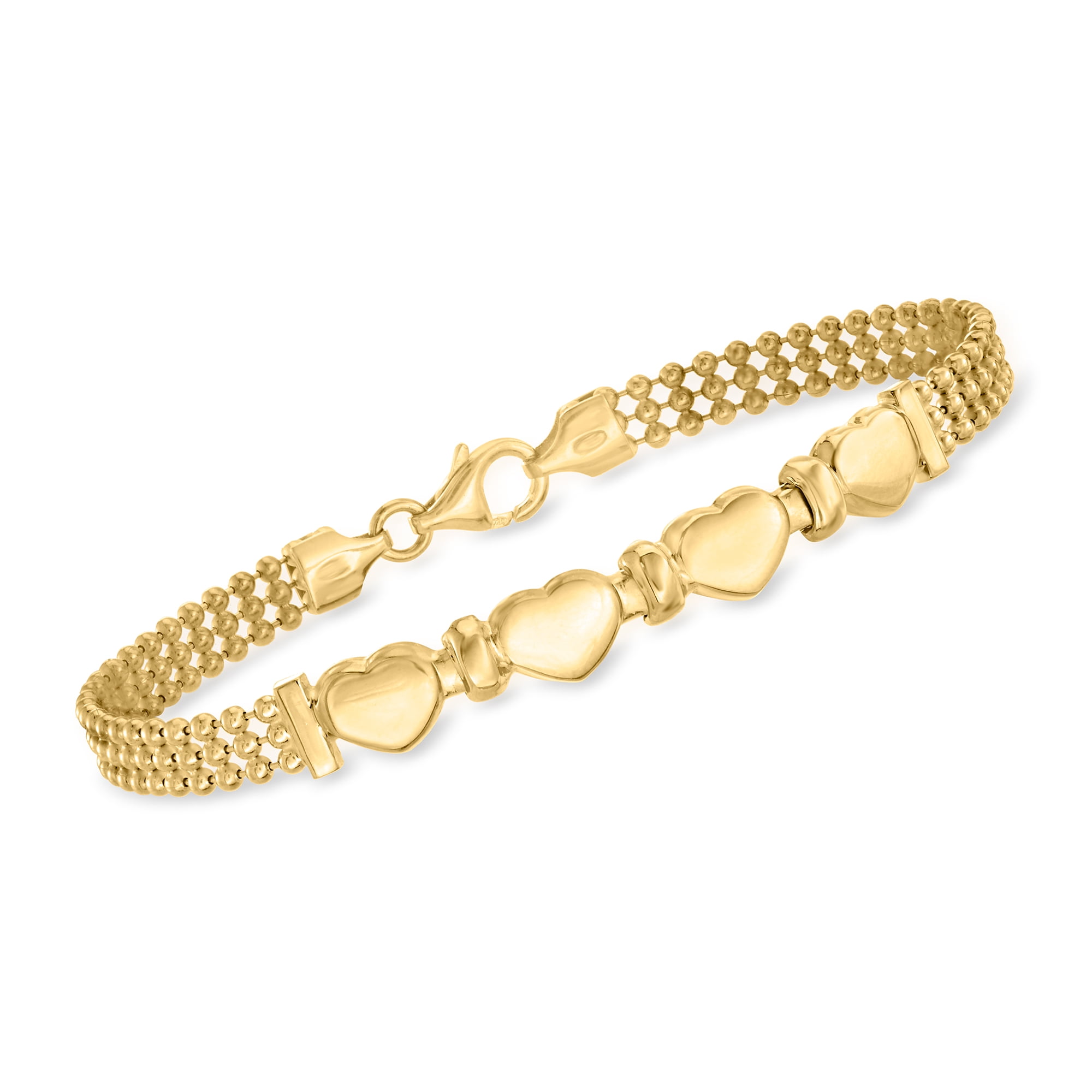 Ross-Simons 14kt Yellow Gold Double-Rope Chain Bracelet Ross-Simons 14kt Yellow Gold Double-Rope Chain Bracelet