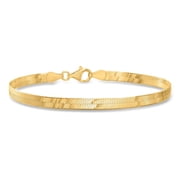 Ross-Simons Italian 18kt Gold Over Sterling Herringbone Bracelet, Womens, Adult