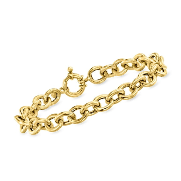 Ross-Simons Italian 18kt Yellow Gold Cable-Chain Bracelet, Women's, Adult