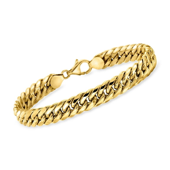 Ross-Simons Italian 18kt Yellow Gold Cuban Link Bracelet, Women's, Adult