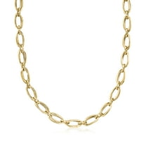 Ross-Simons Italian 18kt Yellow Gold Double-Oval Link  Necklace, Women's, Adult