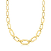 Ross-Simons Italian 18kt Yellow Gold Graduated Paper Clip Link Necklace, Women's, Adult