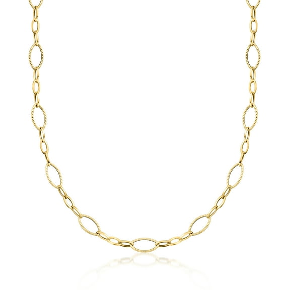 Ross-Simons Italian 18kt Yellow Gold Oval-Link Necklace, Women's, Adult