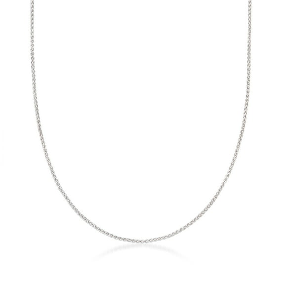Ross-Simons Italian 1mm Sterling Silver Adjustable Slider Wheat-Chain Necklace, Women's, Adult