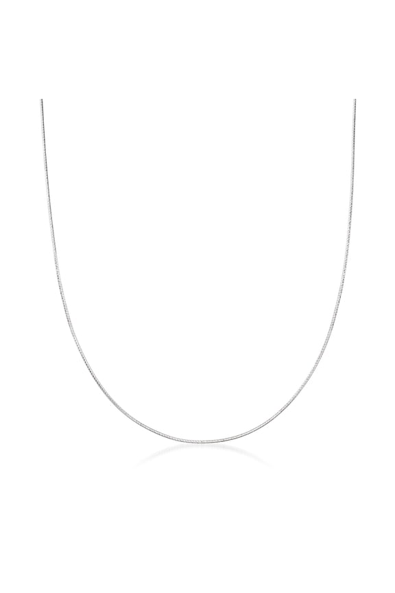 Italian 1mm Sterling Silver Adjustable Snake-Chain Necklace, Women's, Adult