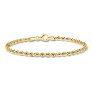 Ross-Simons Italian 2.7mm 18kt Yellow Gold Rope-Chain Bracelet, Womens, Adult