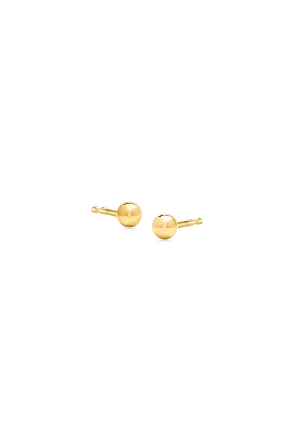 Ross-Simons Italian 3mm 10kt Yellow Gold Ball Stud Earrings, Women's, Adult