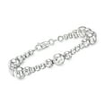 thumbnail image 1 of Ross-Simons Italian 4-8mm Sterling Silver Graduated Bead Bracelet, Women's, Adult, 1 of 6