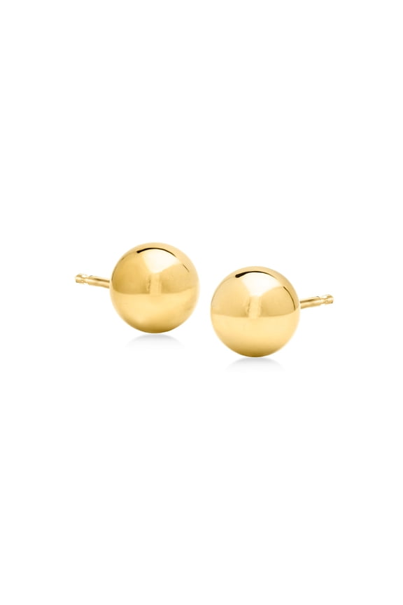 Ross-Simons Italian 8mm 10kt Yellow Gold Ball Stud Earrings, Women's, Adult