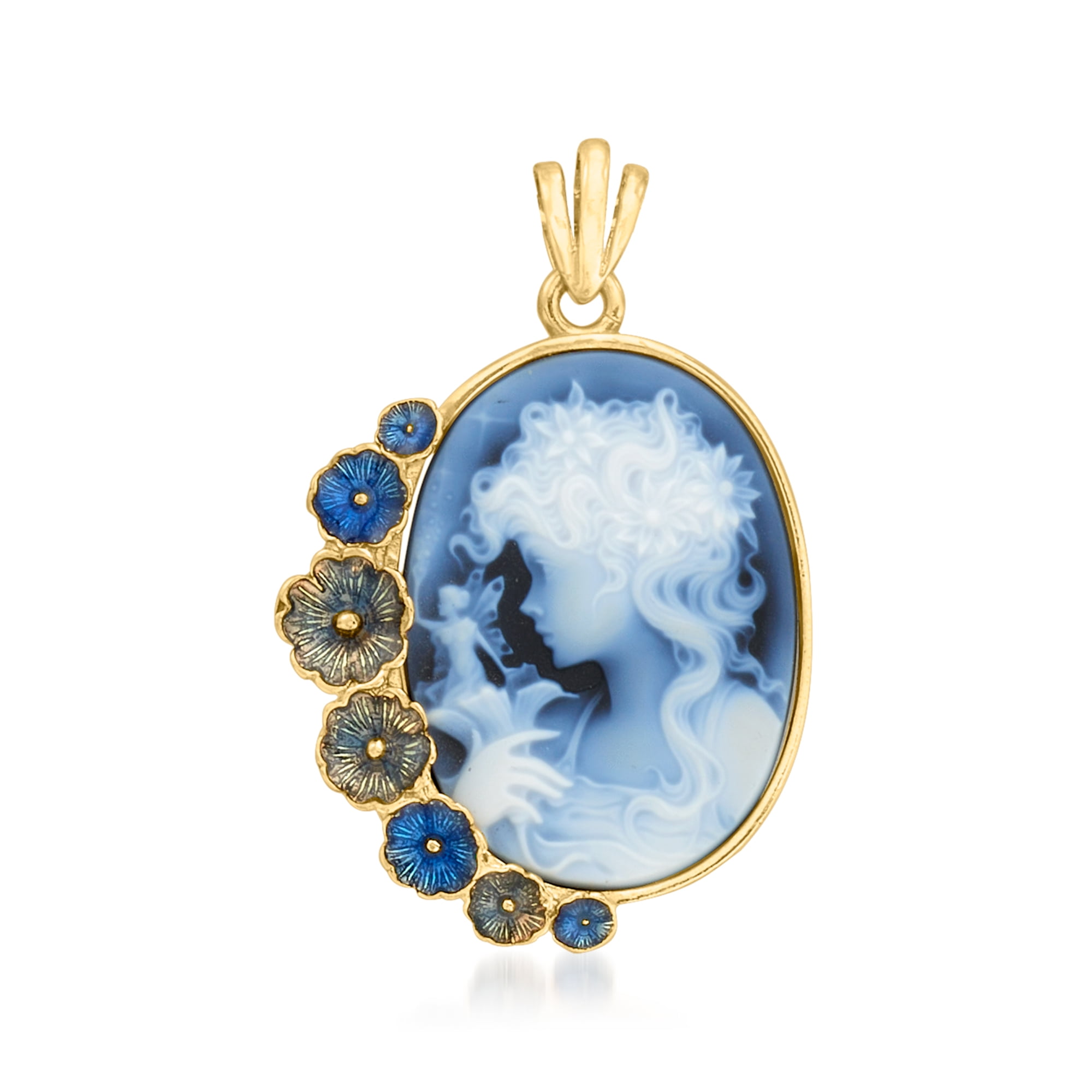 Agate sale cameo pendant