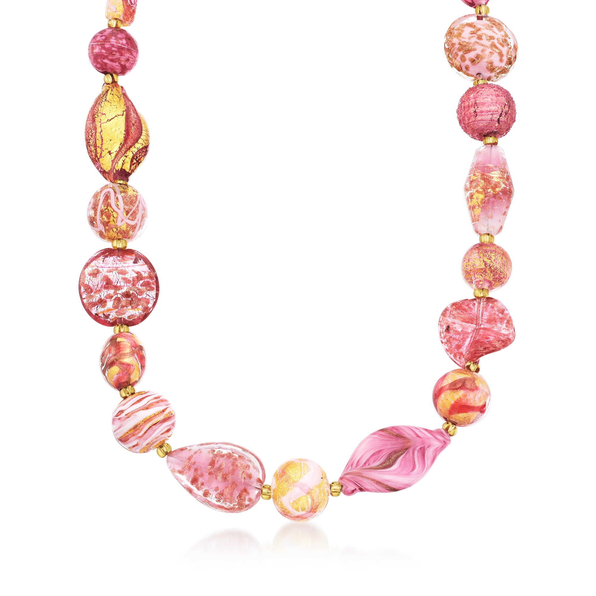 Strand of Exceptionally rare venetian Glass Beads! | Beadparadise.com