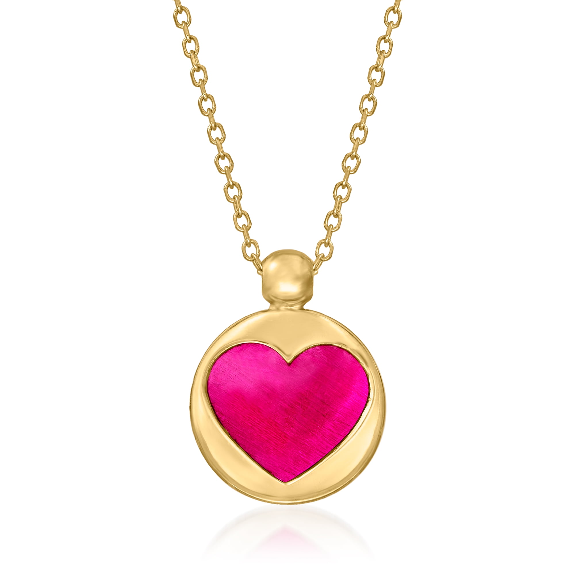 Coach Crystal and Enamel Heart Pendant Necklace and Stud Earrings Jewellery  Gift Set, Gold/Red | £125.00 | Buchanan Galleries