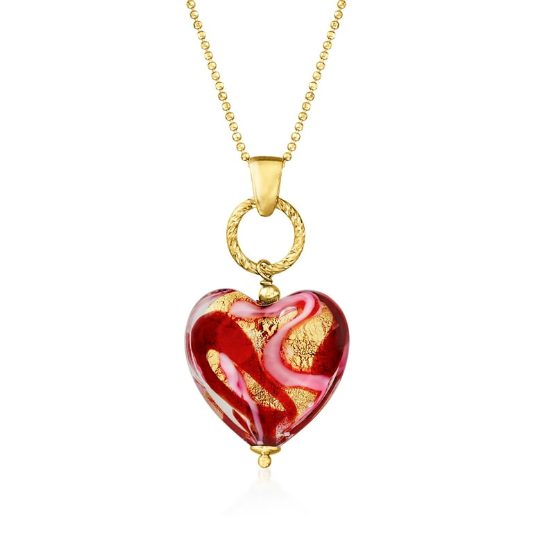 Red heart necklace deals
