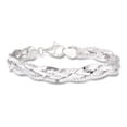 thumbnail image 1 of Ross-Simons Italian Sterling Silver Braided Bracelet, Women's, Adult, 1 of 5