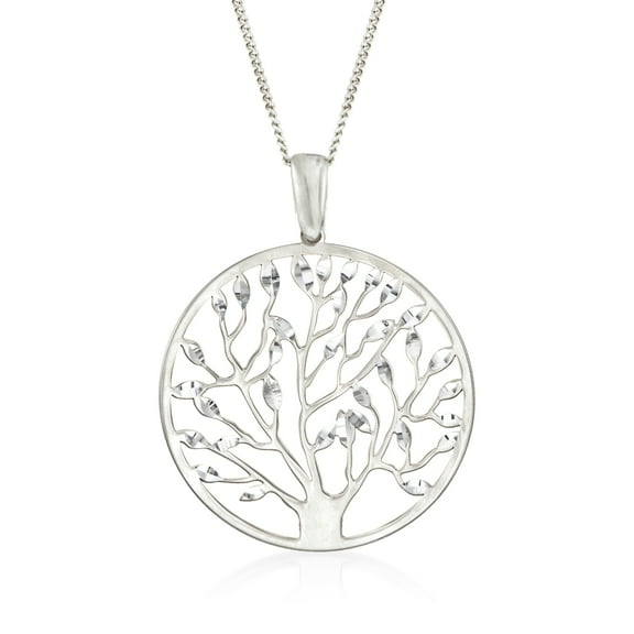 Ross-Simons Italian Sterling Silver Cut-Out Tree Of Life Pendant Necklace, Women's, Adult