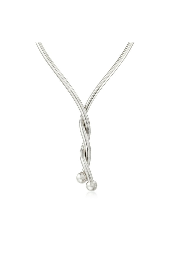 Italian Sterling Silver Flexible 4-In-1 Necklace/Bracelet, Women's, Adult