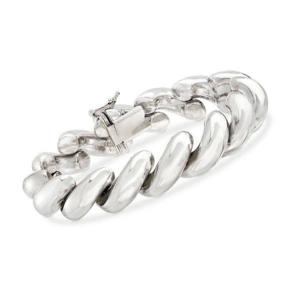 Ross-Simons Italian Sterling Silver Large San Marco Bracelet, Women's, Adult