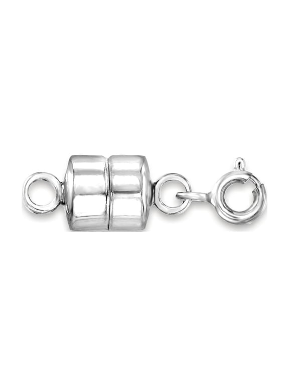 Italian Sterling Silver Magnetic Clasp Converter, Women's, Adult